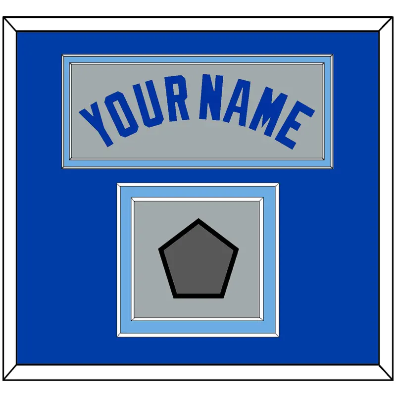 Toronto Name & World Series Patch - Road Gray (1989-1996) - Double Mat 2