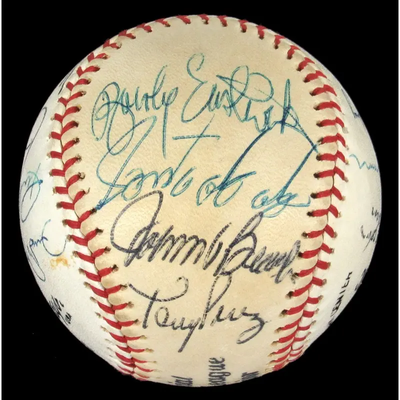 1976 Cincinnati Reds World Series Champs Team Signed Baseball JSA COA