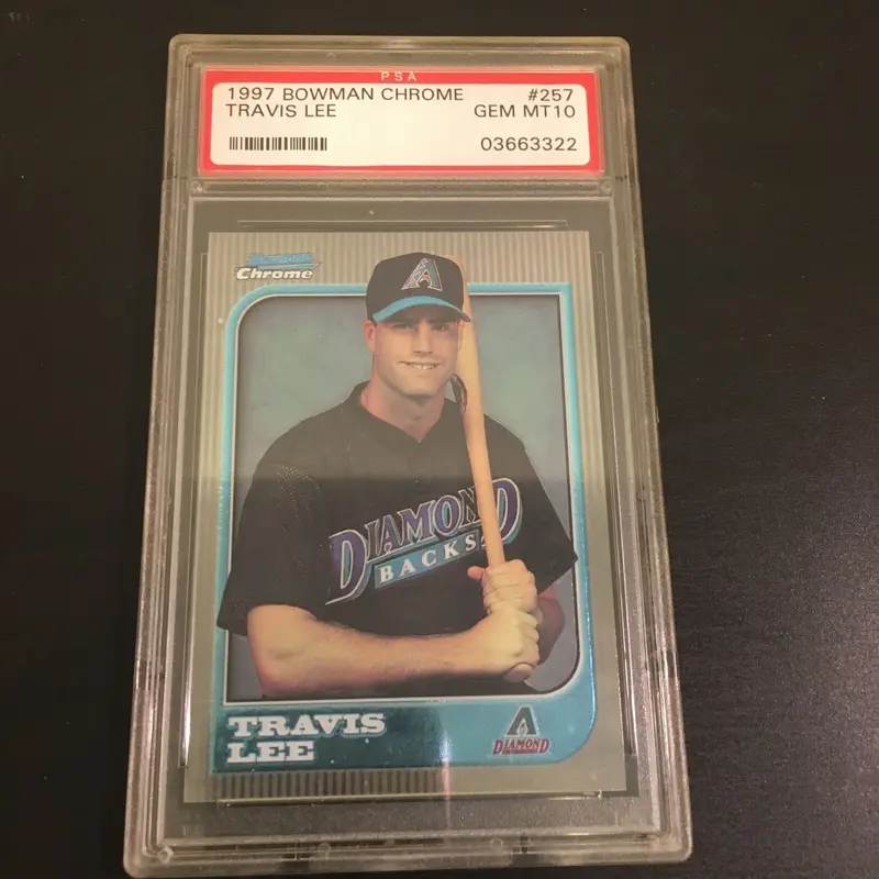 1997 Bowman Chrome Travis Lee PSA GEM MINT 10