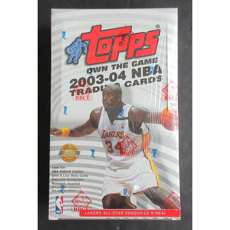 2003/04 Topps Basketball Jumbo Box (HTA) (BBCE)