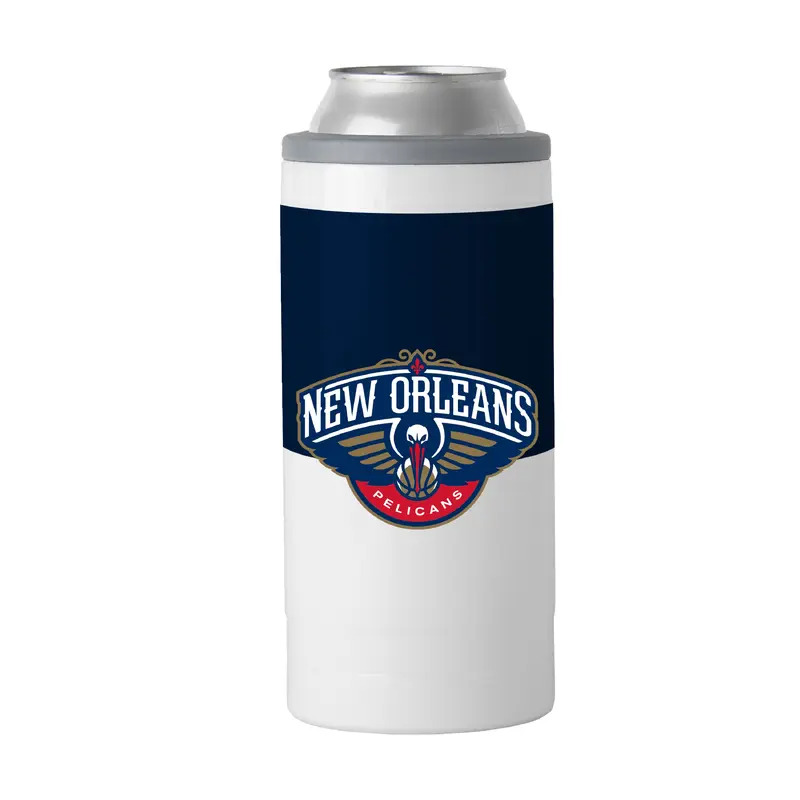 New Orleans Pelicans 12oz Colorblock Slim Can Coolie