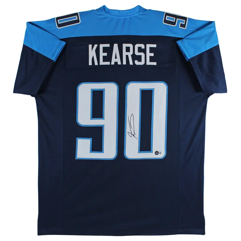Jevon Kearse Authentic Signed Navy Blue Pro Style Jersey Autographed BAS Witness