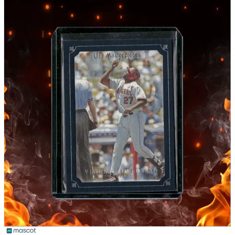 2007 Upper Deck Masterpieces Vladimir Guerrero Black Portrait 67/75 #32
