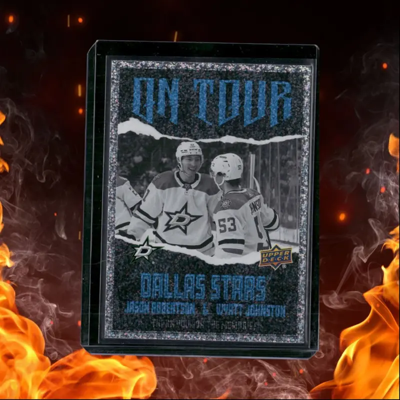 2024-25 Upper Deck Jason Robertson / Wyatt Johnston On Tour Speckled #OT-13