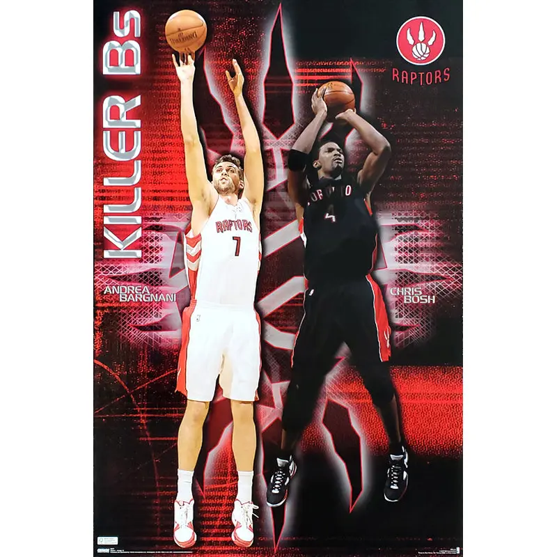 Toronto Raptors "Killer B's" (Chris Bosh & Andrea Bargnani) Poster - Costacos 2010