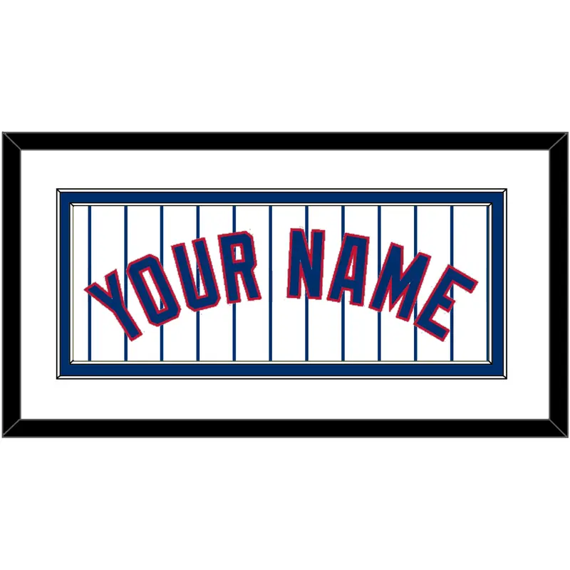 Chicago Name - Home White Pinstripes - Double Mat 1