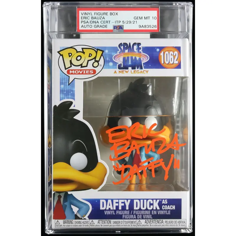 Eric Bauza Signed Funko Pop #1062 Spacejam PSA/DNA Auto 10