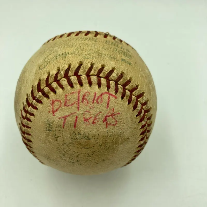1950's Detroit Tigers Game Used Official American League (Harridge) Baseball