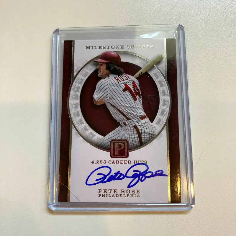 2016 Panini Pete Rose #20/99 Signed Autographed Baseball Card Auto