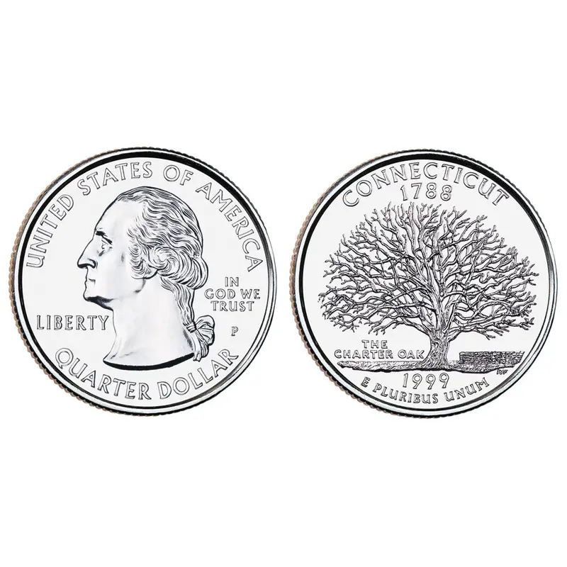 Connecticut State Quarter #5 (1999)- P uncirculated - US mint