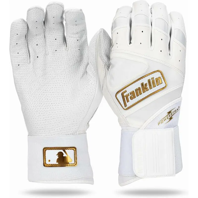 New Franklin Powerstrap Infinite Series Batting Gloves Size Yth Small- White