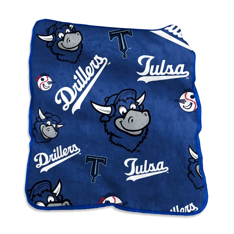 Tulsa Drillers Raschel Throw