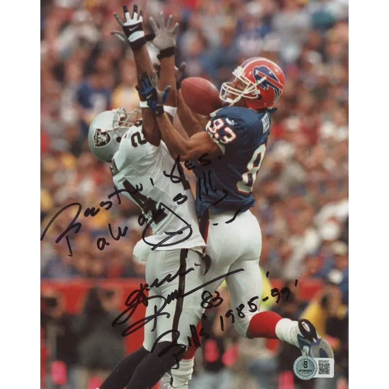 Bills Andre Reed "Best Wishes Always!!" Authentic Signed 8x10 Photo BAS #BR54837