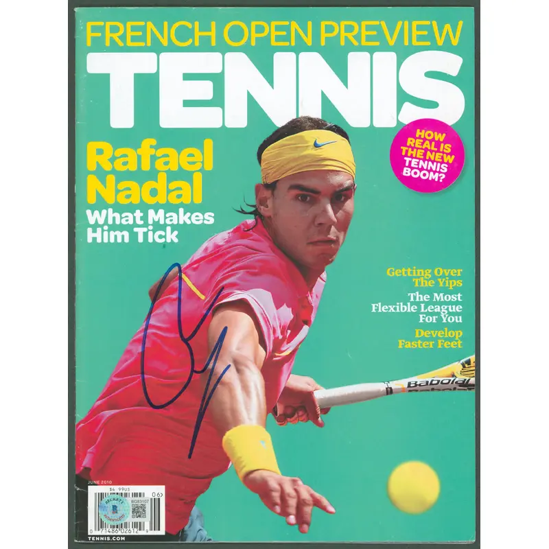 Rafael Nadal Authentic Signed June 2010 Tennis Magazine Autographed BAS #BG83107