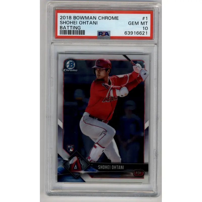 Shohei Ohtani 2018 Bowman Chrome #1 PSA 10 Gem Mint 6621