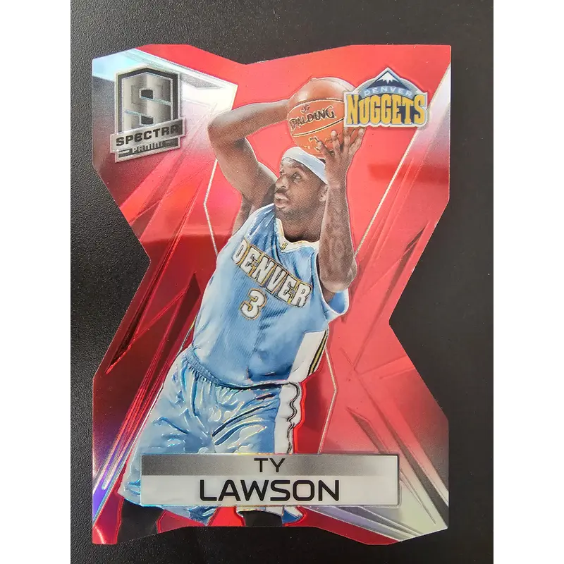 2014-15 Panini Spectra - Red Die-Cut Prizm - Ty Lawson #72 /25