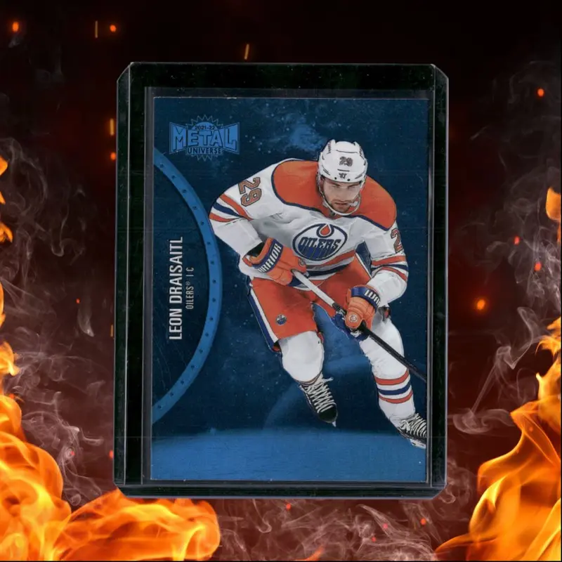 2021-22 SkyBox Metal Universe Leon Draisaitl Blue Spectrum #14