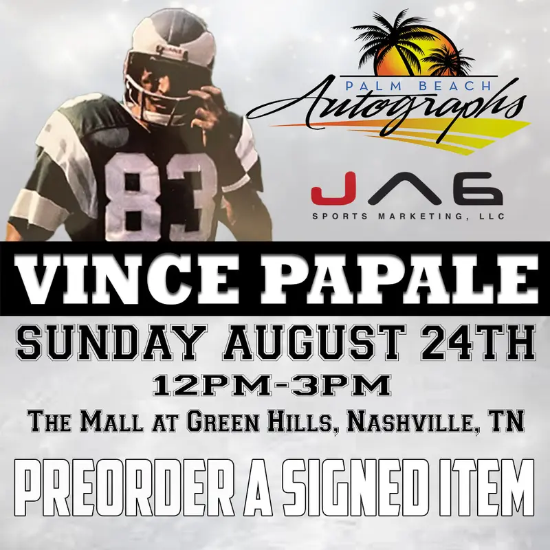 PRESALE - VINCE PAPALE MAIL ORDER FOR OUR NASHVILLE In-Store Signing - August 24th, 2025