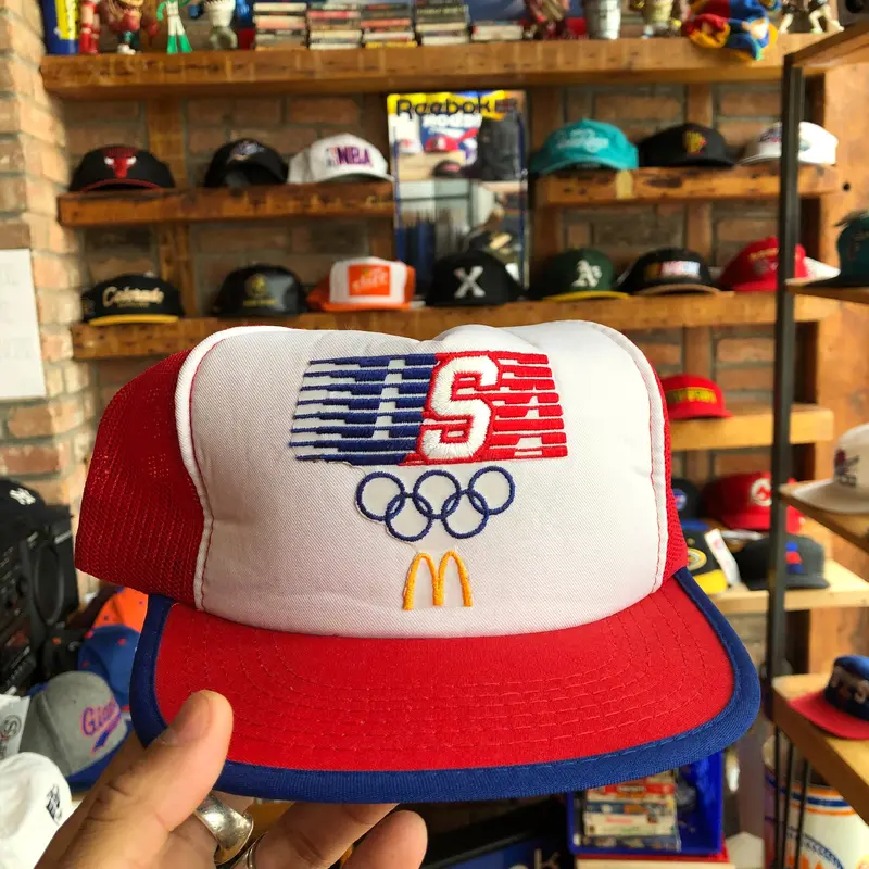 Vintage 1984 USA Olympics McDonalds Trucker Snapback