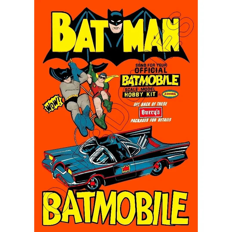 1966 Burry's Batman Store Counter Standup Sign - 2618