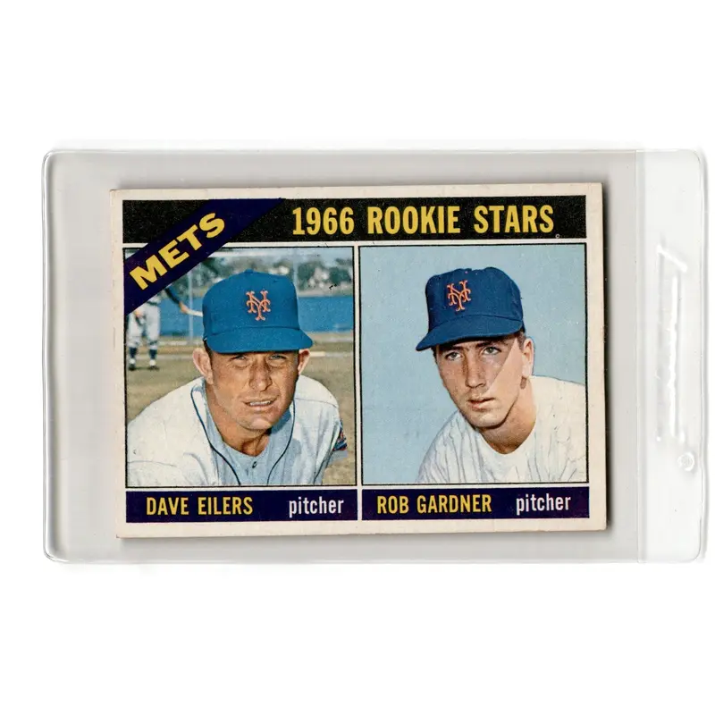 1966 Topps Mets Rookies - Dave Eilers/Rob Gardner #534 Rookie EX