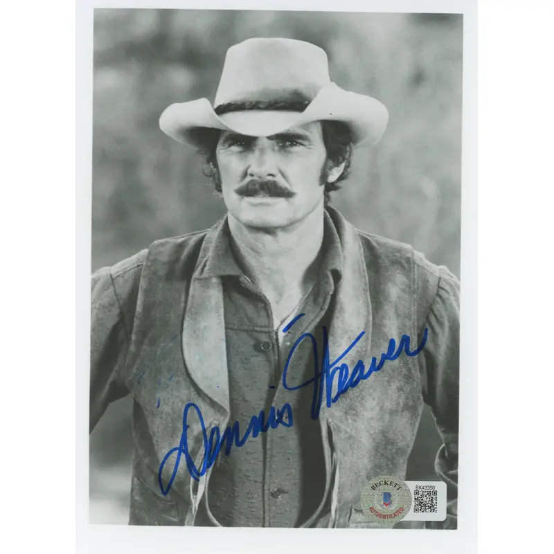 Dennis Weaver Gunsmoke Authentic Signed 5x7 Black & White Photo BAS #BK43350
