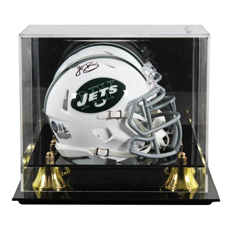 Jets John Riggins Signed 1965-77 TB Speed Mini Helmet W/ Case BAS Witnessed
