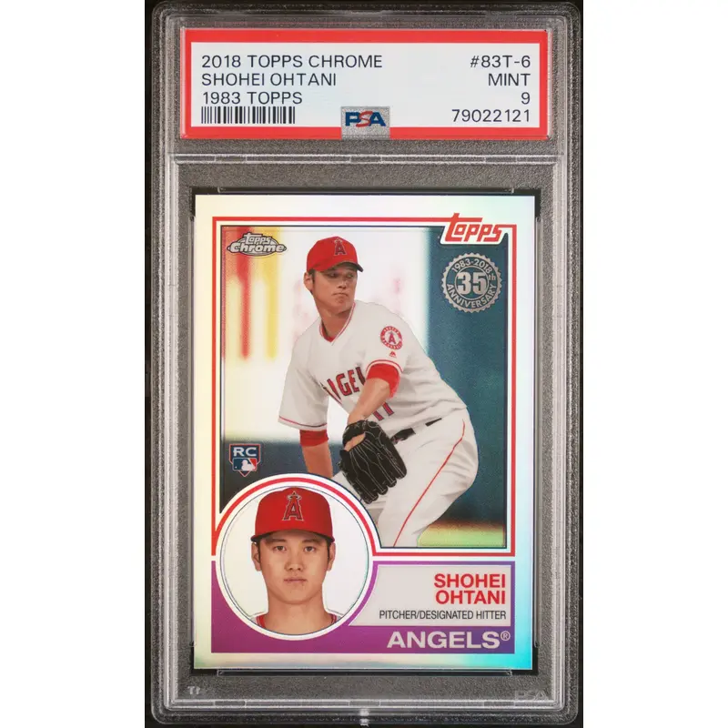 Shoihei Ohtani 2018 Topps Chrome 1983 Topps #83T-6 PSA 9 Mint 2121