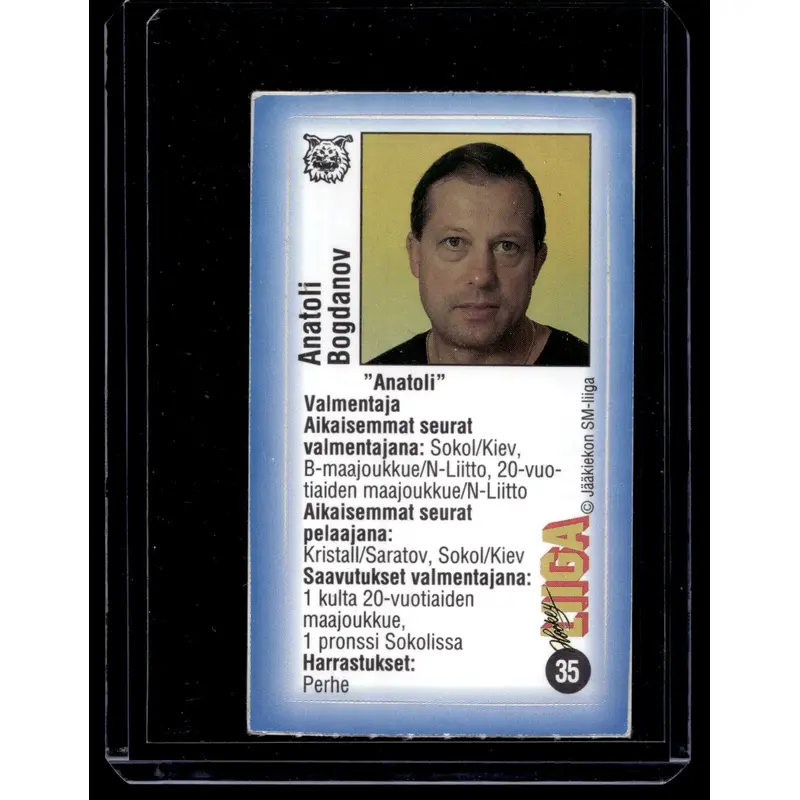 1992-93 JyvsHyv HockeyLiiga - Anatoli Bogdanov #35