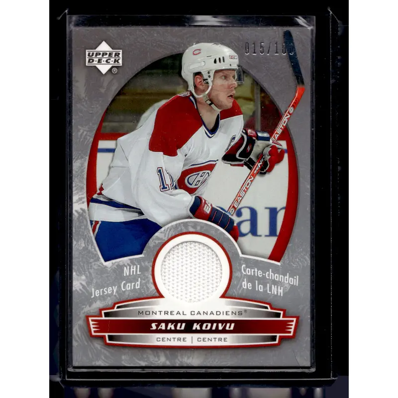 2006-07 Upper Deck McDonald's - Jersey - Saku Koivu #J-SK /100