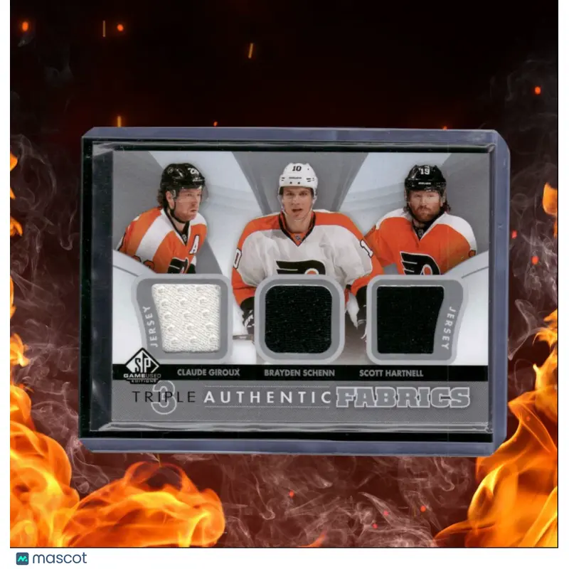 2012-13 SP Game Used Giroux / Schenn / Hartnell Authentic Fabrics Triple Jersey