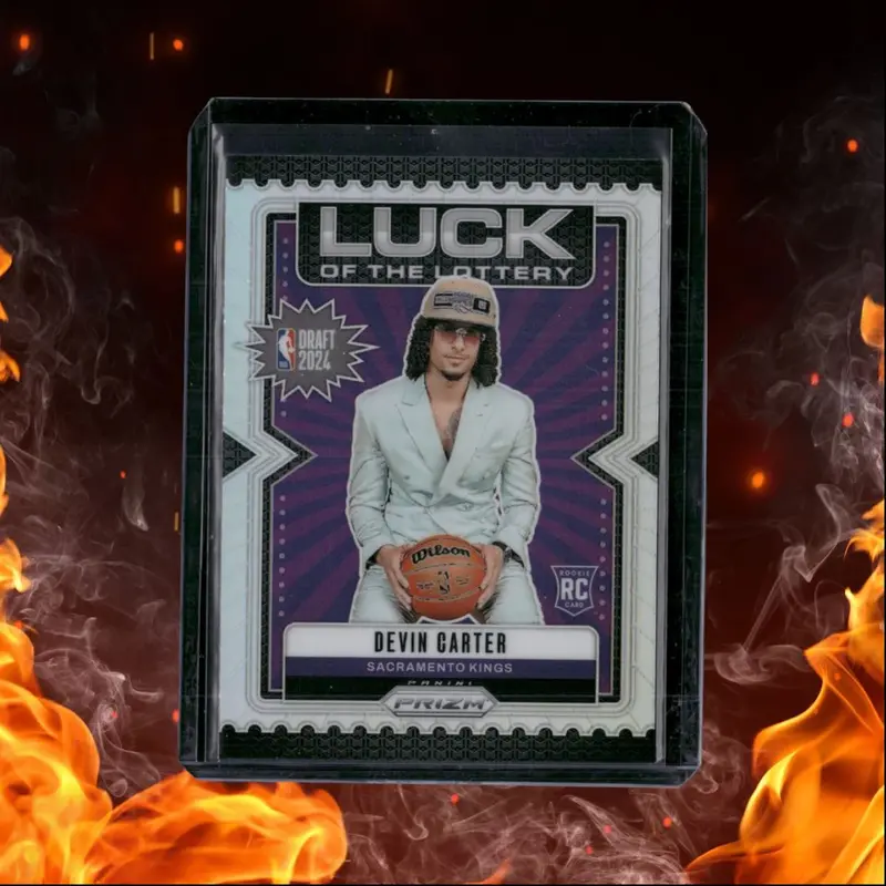 2024-25 Panini Prizm Devin Carter Luck of the Lottery Silver Prizm Rookie #11