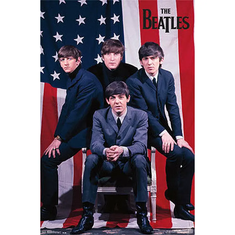 The Beatles Take America (1964) Classic Music Poster - Trends International