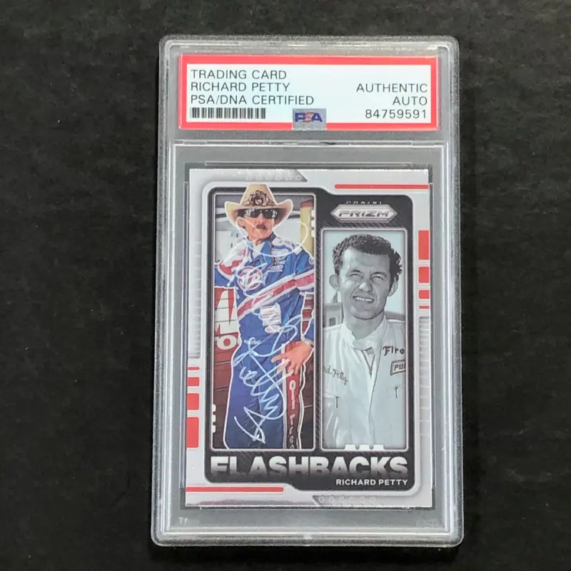 2021 Panini Prizm Racing #77 Richard Petty Signed Card AUTO PSA Slabbed Nascar