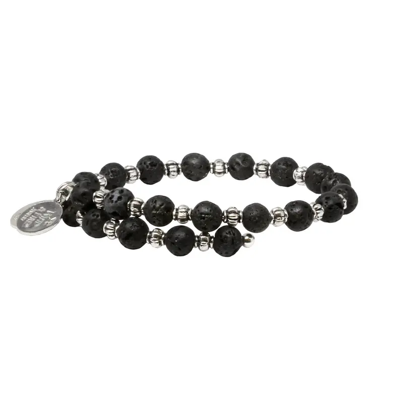 Lava Bead Wrap, 6mm