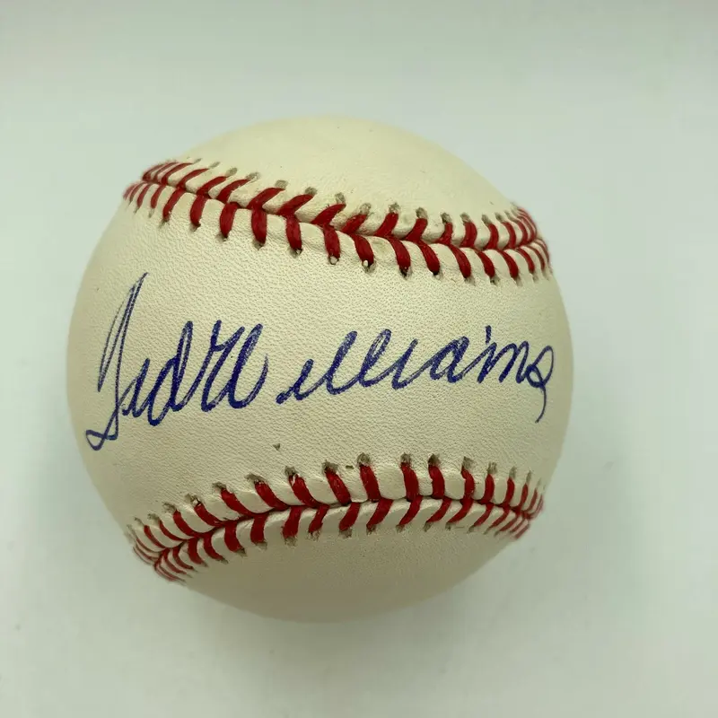 Stunning Ted Williams Single Signed American League Baseball JSA Graded MINT 9