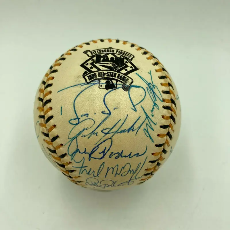 1994 All Star Game National League Team Signed Baseball Barry Bonds PSA DNA COA