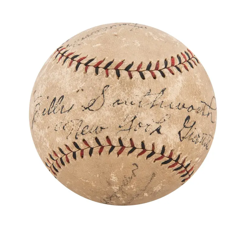 Billy Southworth Single Signed 1925 National League Baseball With Beckett COA