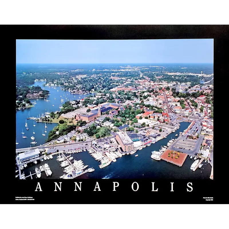 Annapolis, Maryland Aerial View 22x28 Poster Print - Aerial Views by Mike Smith