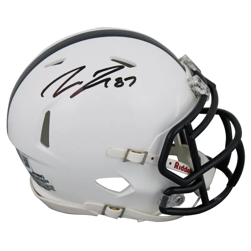 Penn State Pat Freiermuth Authentic Signed Speed Mini Helmet BAS Witnessed