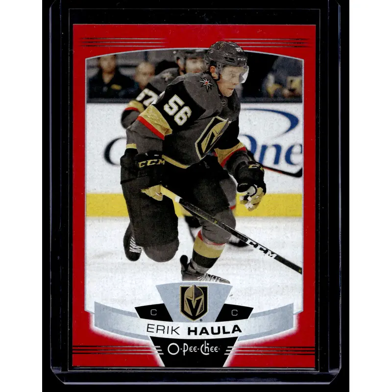 2019-20 O-Pee-Chee - Wrapper Redemption Red Blank Back - Erik Haula #30