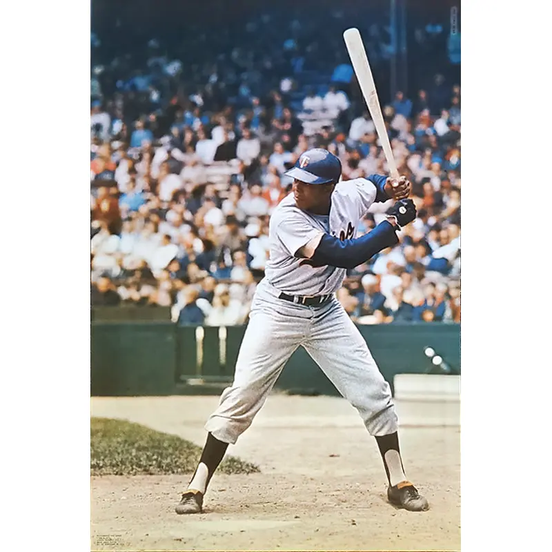 Tony Oliva Minnesota Twins c.1968 Vintage MLB Action Poster - Major League Posters