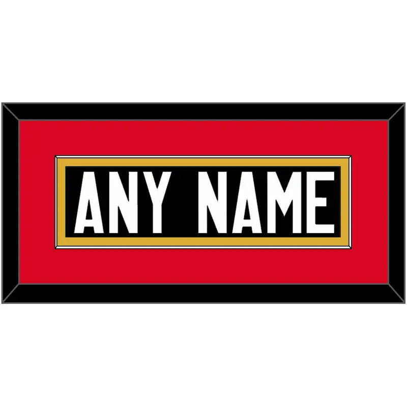 Canada Mens Hockey Nameplate - 2014 Olympics Alternate Black - Single Mat 3
