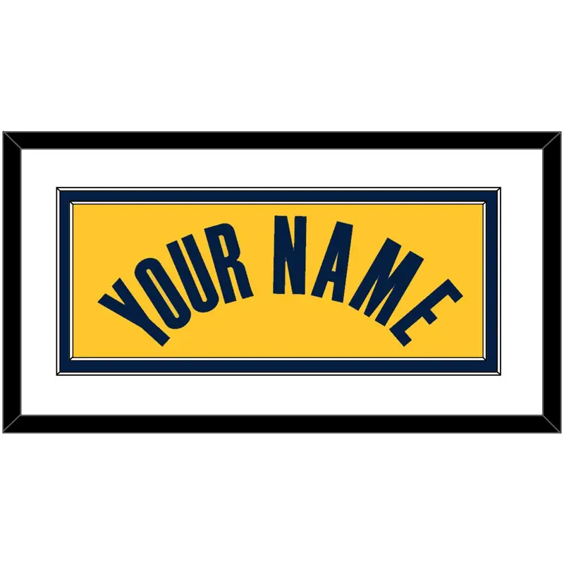 Indiana Name - Gold Statement - Double Mat 1