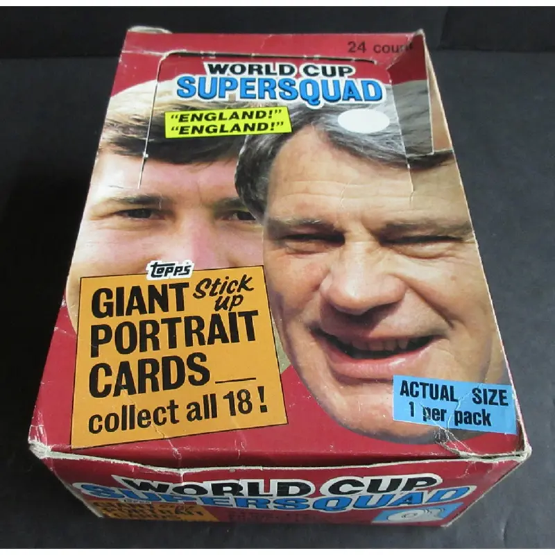 1990 Topps World Cup Super Squad Box (England)
