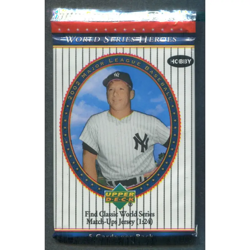 2002 Upper Deck World Series Heroes Baseball Unopened Pack (Hobby) (5)