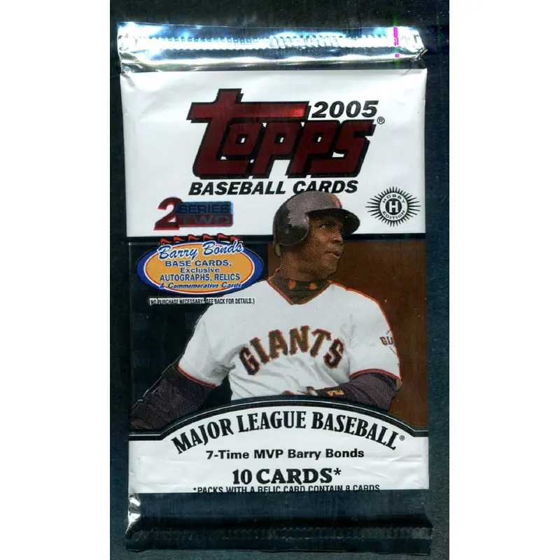 2005 Topps Baseball Unopened Series 2 Pack (Hobby) (10)