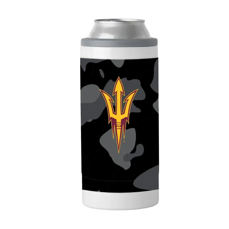 Arizona State Black Camo 12oz Slim Can Coolie
