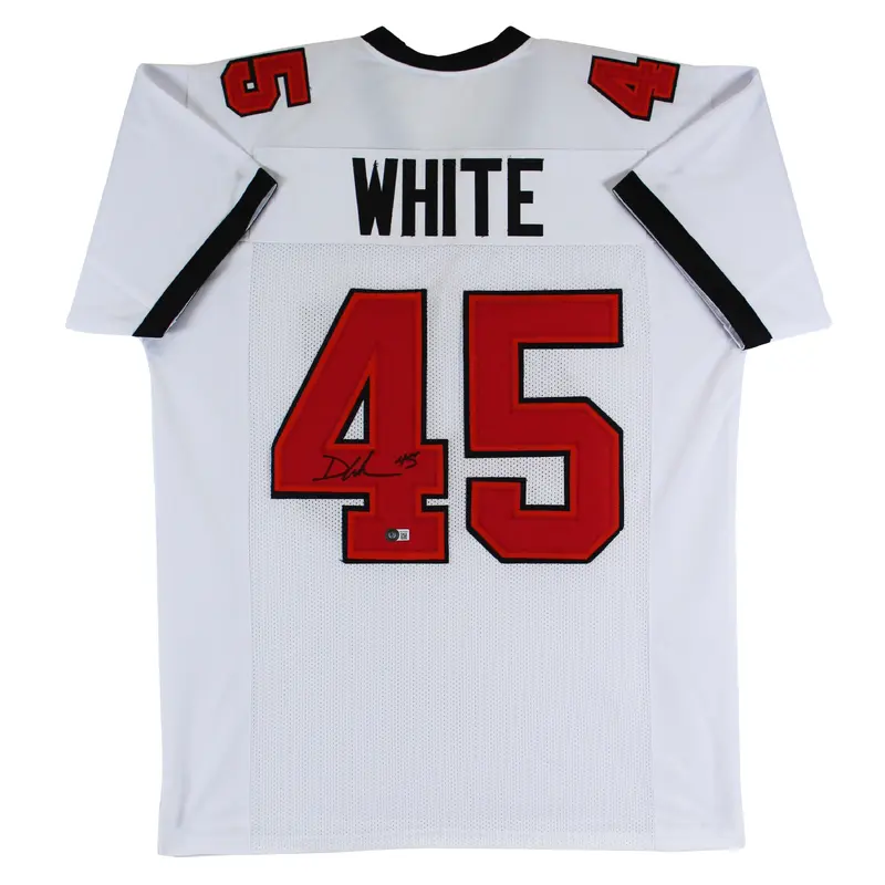 Devin White Authentic Signed White Pro Style Jersey Autographed BAS Witnessed