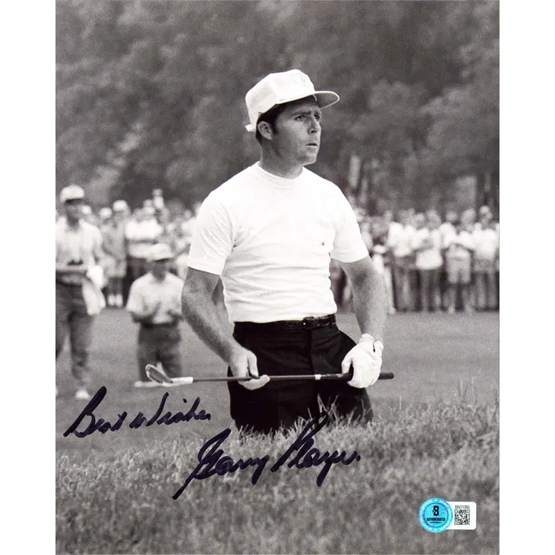 Gary Player "Best Wishes" Authentic Signed 8x10 Vertical Photo BAS #BN31066